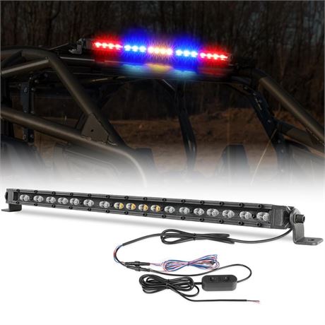 OFFROADTOWN 20 Inch LED Chase Light Bar UTV Rear Chase Lights Safety Flashing