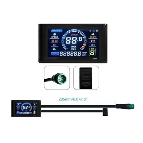 24-72V Electric Bicycle LCD Display 5 Pin Display LCD-S966 Display Control Panel