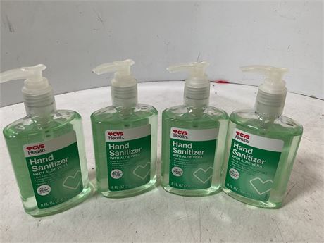 4 hand sanitizer 8floz