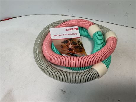 Upgraded Weighted Hoop for Adults - 3.3lb Soft Spring Fitness Hoop for Weight