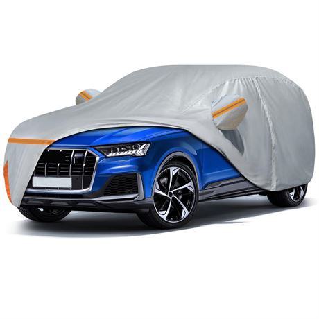 Car Cover Waterproof for 2006-2024 Audi Q7/SQ7, Outdoor Sun Rain UV Dust Snow