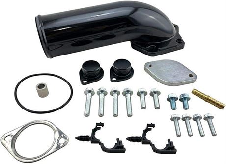 EGR Valve Delete Kit & Intake Elbow for 08-10 F250 F350 F450 F550 6.4L Diesel V8