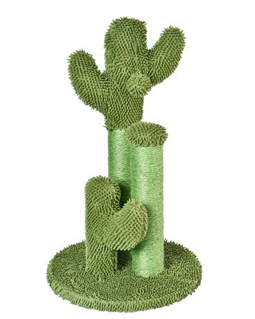 Vibrant Life Cactus Cat Scratching Post with Toy Ball, Green