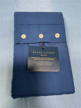 Ralph Lauren Organic 464 Percale two king Pillowcases