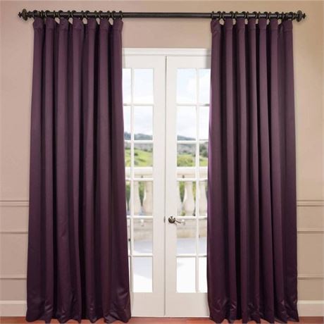 Half Price Drapes Eggnog Extra Wide Room Darkening Curtains (1 Panel)  100W X