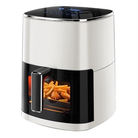 Simple Deluxe 12-in-1 Air Fryer 6.34 Qt, Digital Preset Airfryer with Visible