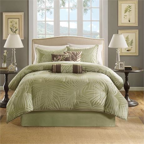 Madison Park Comforter Set Scenic Design - All Season Hypoallergenic Down