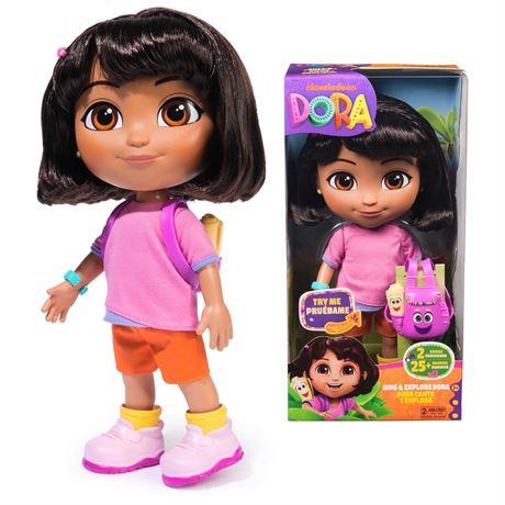 Dora the Explorer, Sing & Explore Dora Doll with Music, Sound Effects,