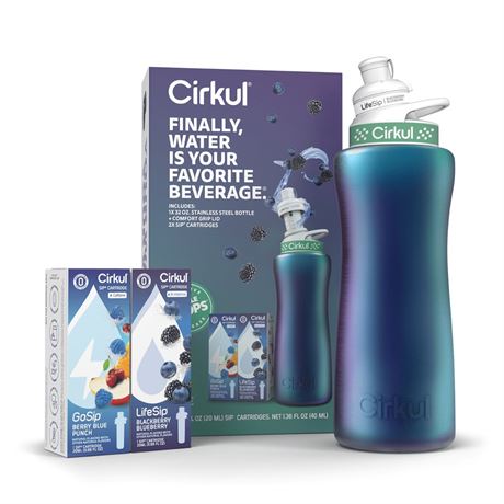 Cirkul 32oz Chameleon Stainless Steel Starter Kit with Chameleon Cirkul Lid 2.0