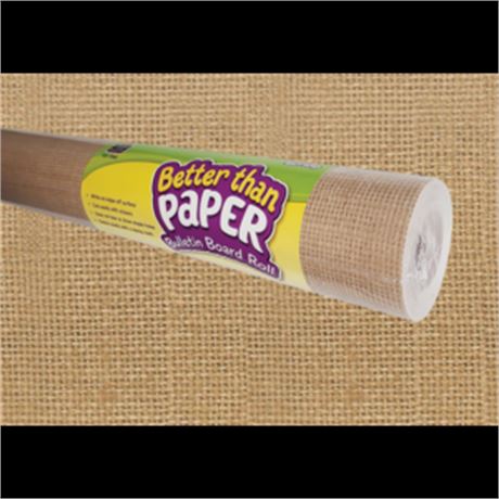 Better Than Paper Bulletin Board Roll 4 Ft X 12 Ft Burlap TCR77365