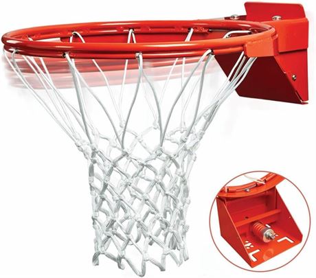 ONYXA Sturdy Basketball Rim Replacement - Outdoor & Indoor Basketball Hoop