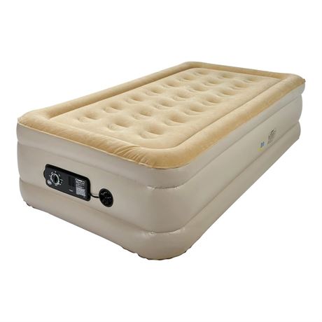 Serta Raised Air Mattress with Never Flat Pump | Luxury Inflatable Mattress