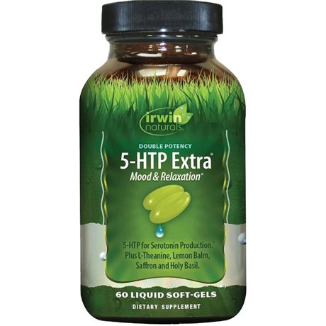 Irwin Naturals Double Potency 5-HTP Extra - Relaxation & Serotonin Support - 60