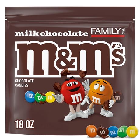 M&M's Milk Chocolate Candy Family Size - 18 oz Bag