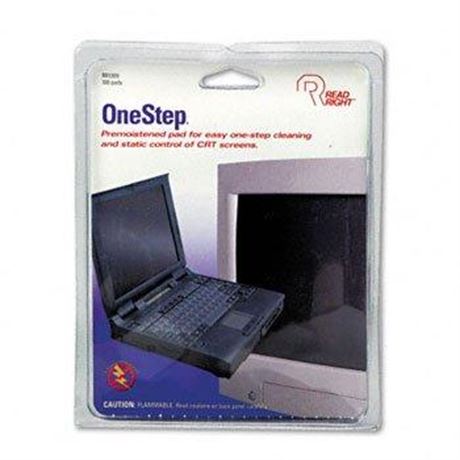 Read Right OneStep Screen Cleaner PAD,ONE-STEP, TERMINAL J15200YEL (Pack of 100)