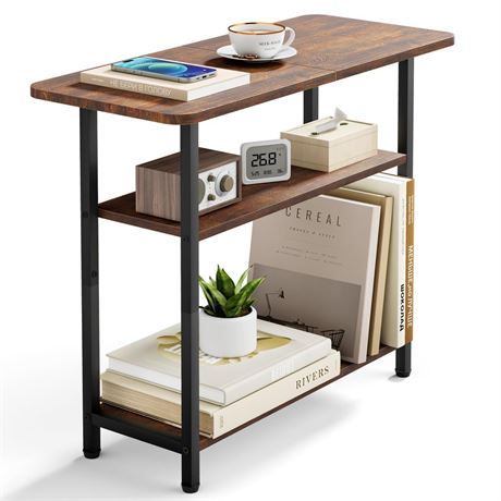 SLEEPING LAMB Side Table for Living Room, 3-Tier End Table for Small Space with