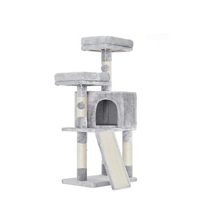 FEANDREA 45.3  Cat Tower Cat Tree for Indoor Cats Cat Condo with Scratching