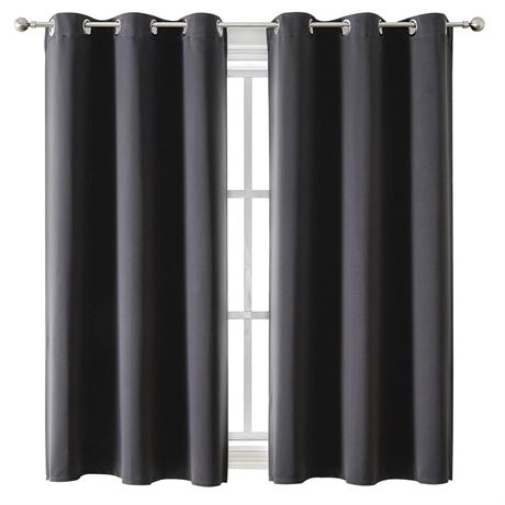 ChrisDowa Grommet Blackout Curtains for Bedroom and Living Room - 2 Panels Set