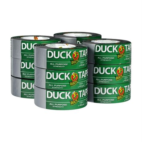 The Original Duck Tape Brand Duct Tape, 12-Pack 1.88 Inch x 45 Yard, 540 Total