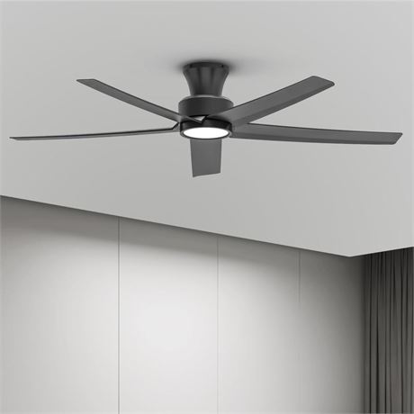 ocioc 52 inch Ceiling Fans with Lights, Large Air Volume Ceiling Fans with