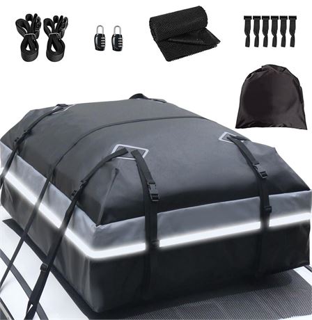 21 Cubic Feet Car Rooftop Bag Cargo Carrier Bag Waterproof Heavy Duty for All