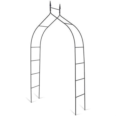 GOFLAME Garden Arch Steel, Rose Arbor for Various Climbing Plant, Outdoor