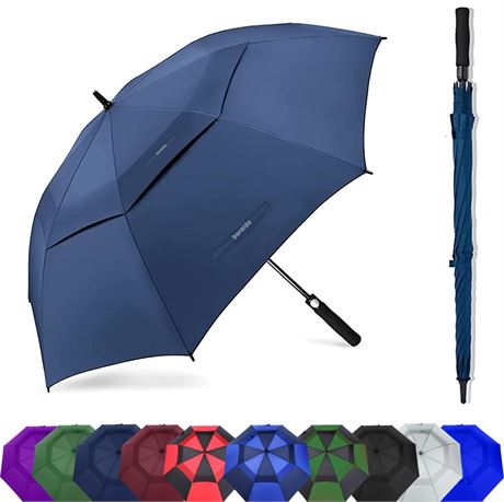 Golf Umbrella Large 62/68/72 Inch, Extra Large Oversize Double Canopy Vented