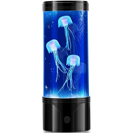 SENCU Jellyfish Lamp, LED Jelly Fish Light Lamp with 7 Color Changing USB
