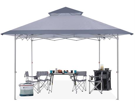 ABCCANOPY Easy Set-up 13x13 Canopy Tent 169 sq.ft Sun Shade Dark Gray