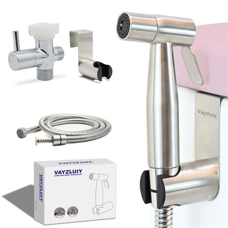 Vayzluiy Handheld Toilet Bidet Sprayer for Toilet-Adjustable Water Pressure