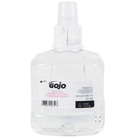 3 pack GOJO 1200 Ml Refill Clear LTX Fragrance-Free Mild Foam Hand Wash