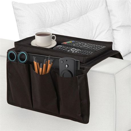 TV Remote Holder Couch Sofa Arm Tray Remote Control Holder Couch Arm Table For