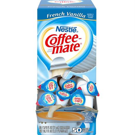 Nestle' USA Single-Serving Creamer, French Vanilla Flavor, .3(6x$7.64)