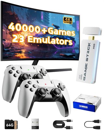 2026 Upgraded Retro Gaming Console Stick, Video Games Stick Built-in 23