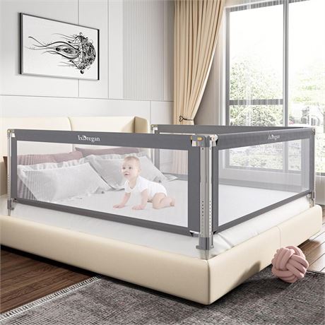 Bed Rail for Toddlers - Double Side Lift and Adjustable Height Bed Rails for