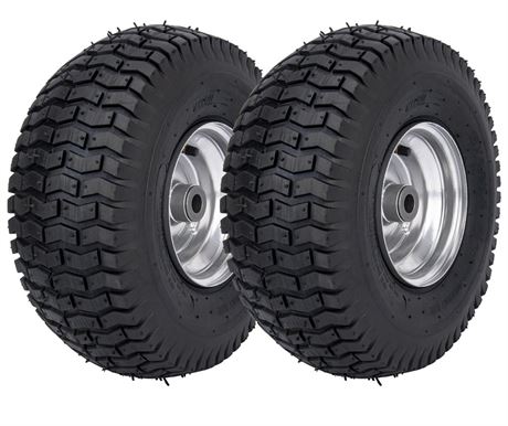 15x6.00-6 Lawn Mower Tire Riding Mower Tire and Wheel Front Tire Compatible