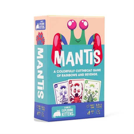 Exploding Kittens Mantis 2-6 Players - Ages 7+ - 10 Minutes to Play - Cutthroat