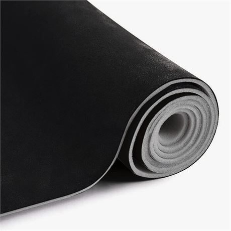 MOTUKA 118" L x 60" W Black Suede Headliner Fabric with Foam Backing Material -