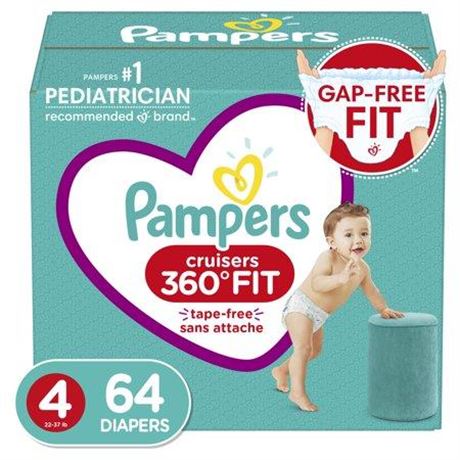OFFSITE LOCATION Pampers Cruisers 360 Diapers Super Pack - Size 4 - 64ct