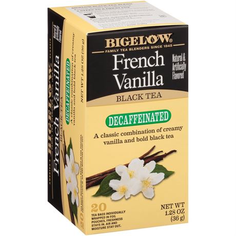 Bigelow Tea Bigelow, French Vanilla Decaf, Tea Bags, 20 Ct