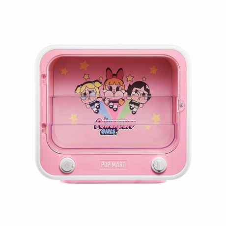 POP MART CRYBABY Series-TV Set Luminous Display Container, Display Container