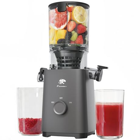 T33 Cold Press Juicer Machines, 5.3" Large Feed Chute Slow Masticating Juicer,