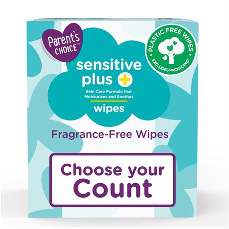 Parent's Choice Sensitive Plus Baby Wipes 400ct