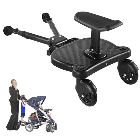 2024 New-Universal Stroller Board with Detachable Seat, 2in1 Sit and Stand