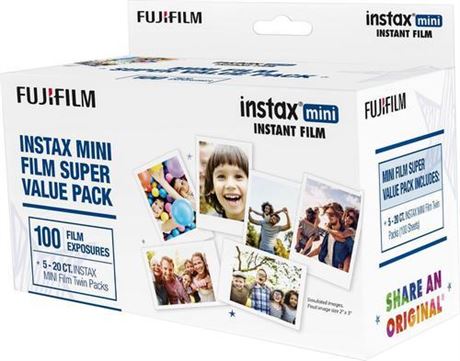 Fujifilm Instax Mini Film Super Value Pack (100 Film Pack)
