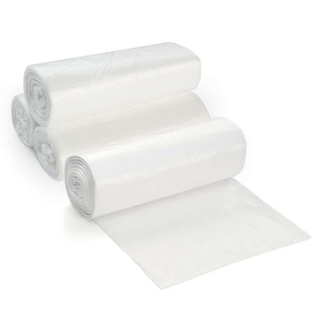 ProCure 7-10 Gallon Clear Garbage Can Liners, 100 Count - Small - Medium Trash