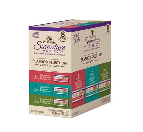 Wellness CORE Signature Selects Variety Pack Adult Canned Wet Cat Food,