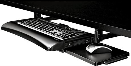 Fellowes Office Suites Underdesk Keyboard Drawer, Black/Silver (9140305)