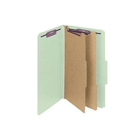 Smead Pressboard Classification Folders with SafeSHIELD Fasteners, Legal Size,