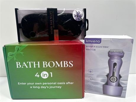 OFFSITE WOMENS ELECTRIC SHAVER , BATH BOMBS & MORE